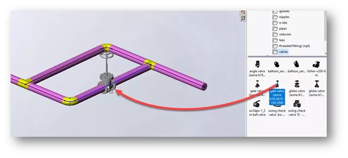 How to Edit Pipe Routes in SOLIDWORKS