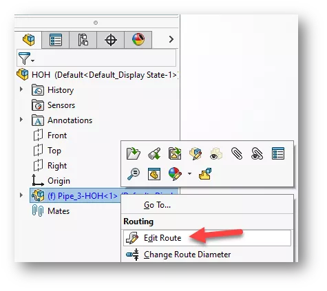How to Edit Routes in SOLIDWORKS