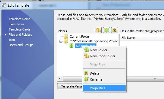 Edit Template Properties in SOLIDWORKS PDM 