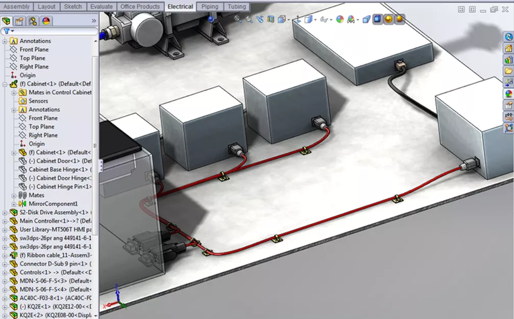 Electrical Routing in SOLIDWORKS Premium 