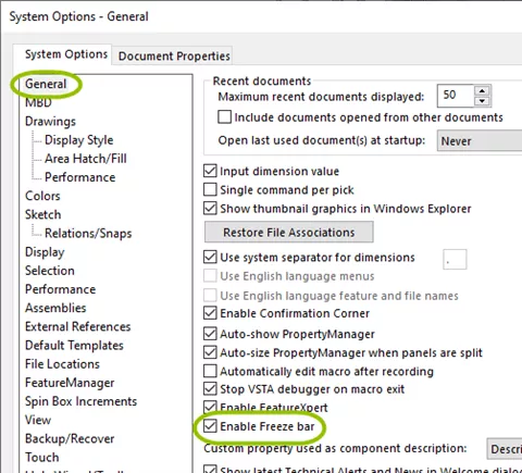 Multi-display freeze symbol