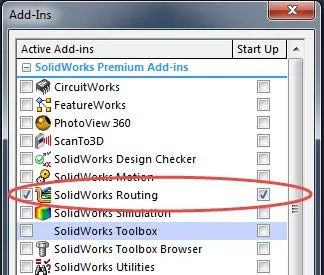 Enable Routing in SOLIDWORKS PDM Professional 