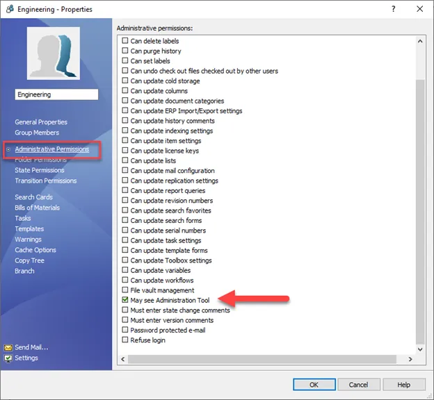 Enabling Admin Permissions in SOLIDWORKS PDM