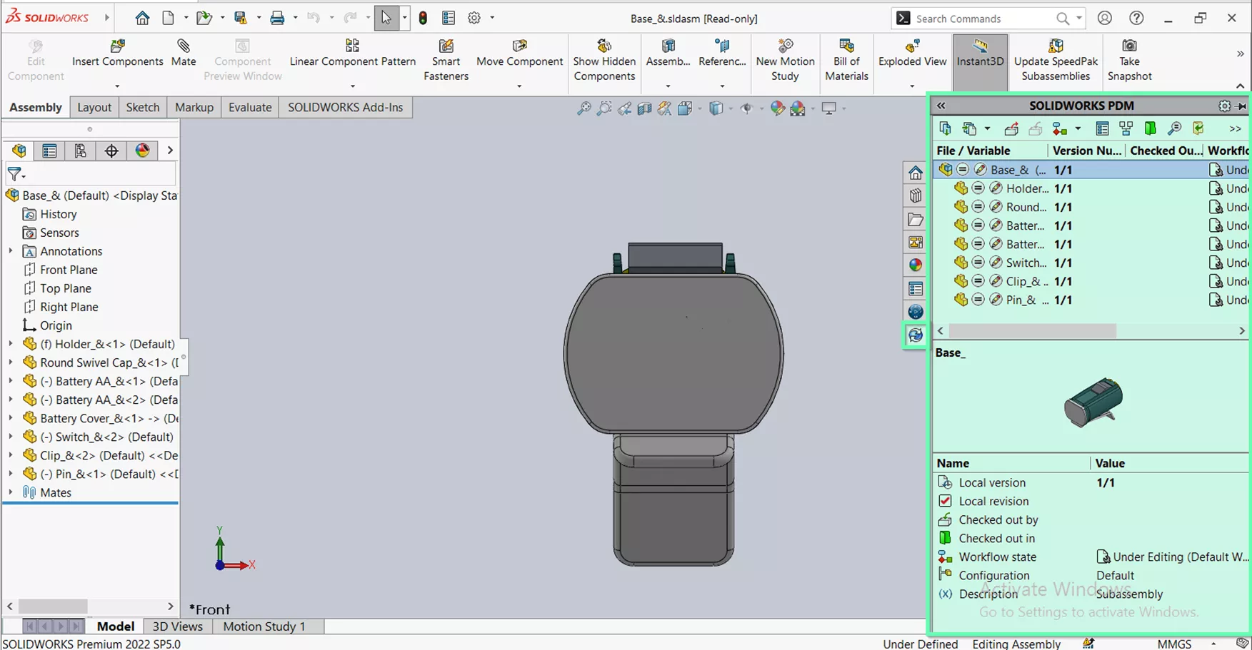 How to Enable the SOLIDWORKS PDM Add-in