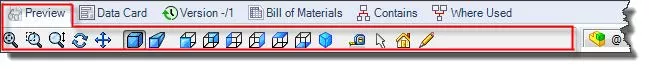 EPDM Preview Tab Options