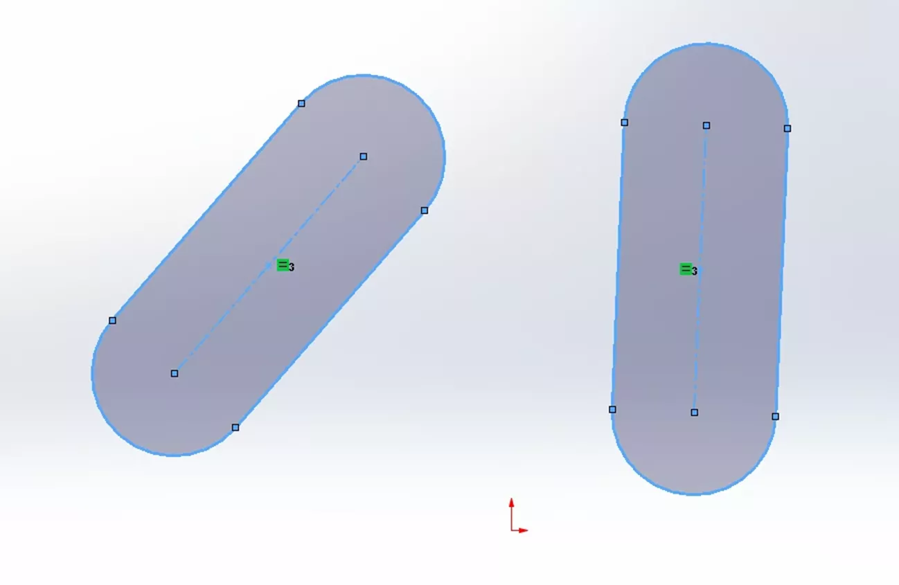 Example of an Equal Slots Relation in SOLIDWORKS