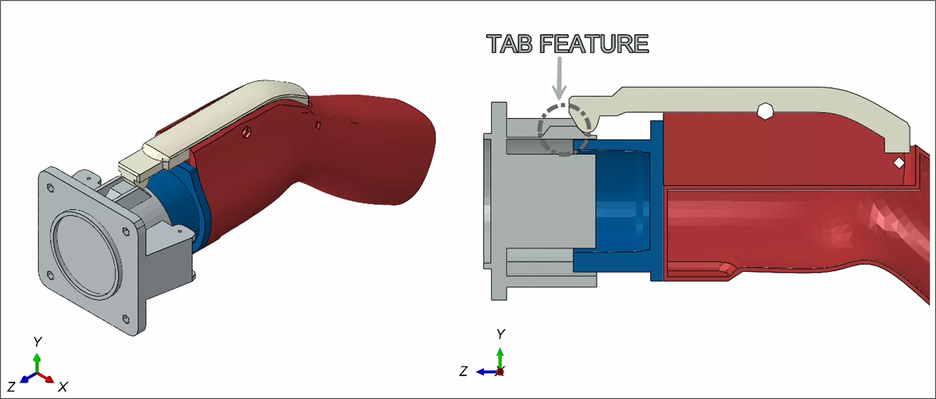 CAD Model of an EV Connector 