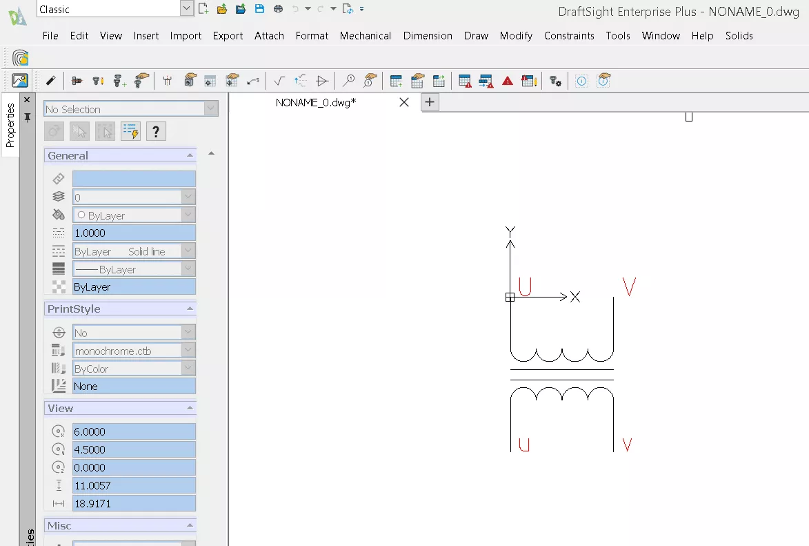 This is an example of a block in DraftSight.