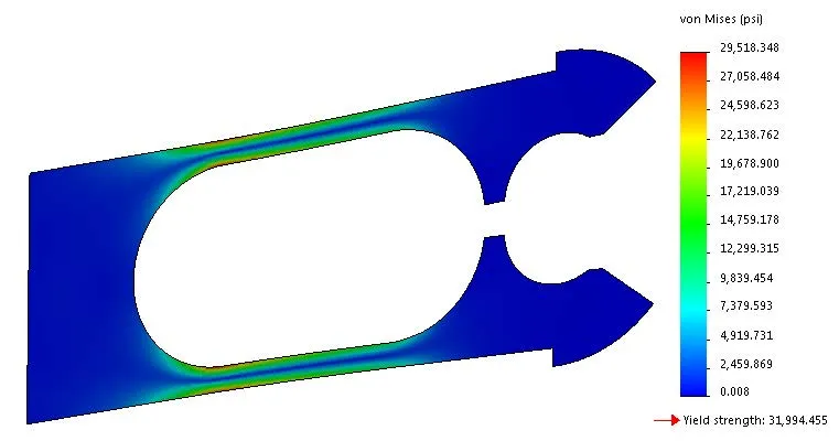 Example of Plane Stress in SOLIDWORKS Simulation