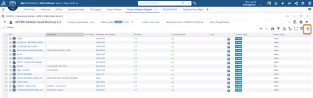 Product Release Engineer now has an easier to find export to csv option. Check out the action bar on the right-hand side.