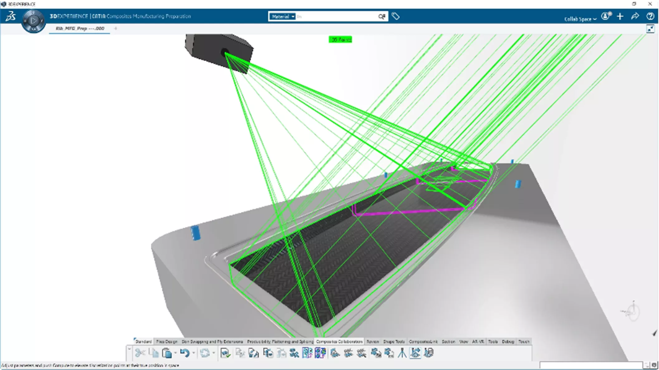 Export Laser Projection 3DEXPERIENCE CATIA