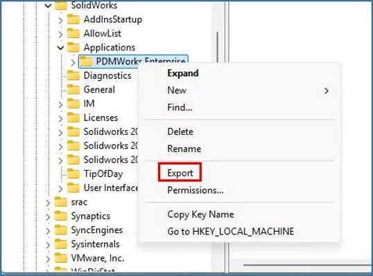 Export PDMWorks Enterprise