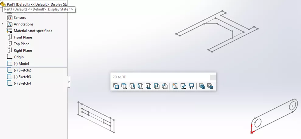 Faster DWG  Conversions Using SOLIDWORKS 2D to 3D Toolbar