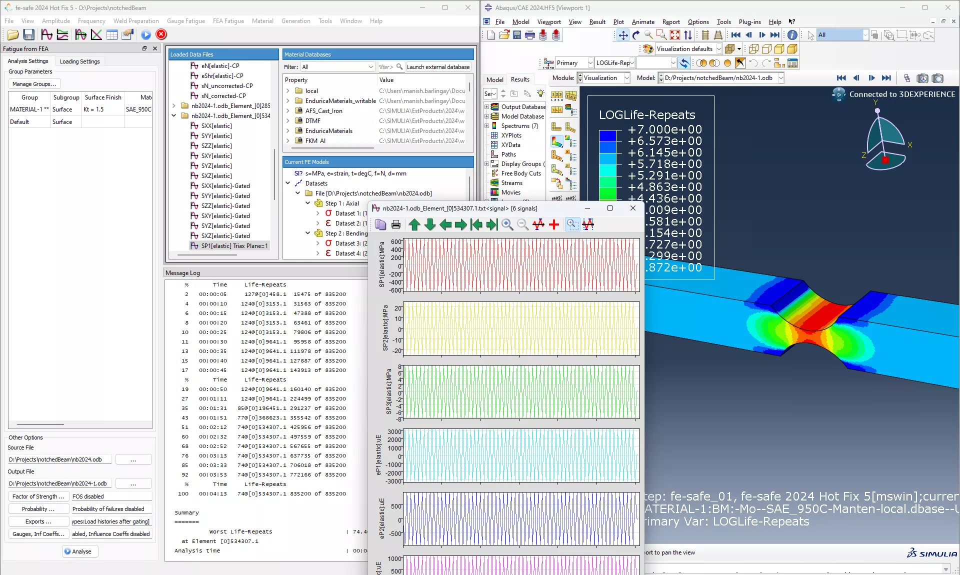 Accurately predict fatigue life with fe-safe using advanced multiaxial algorithms and sophisticated material models for multiaxial fatigue analysis, weld durability, and elastomer fatigue simulation.