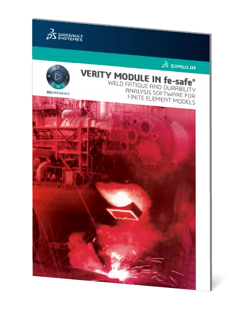 "Verity Module in fe-safe: Weld Fatigue and Durability Analysis Software for Finite Element Models" Whitepaper Cover