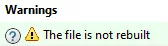 If you are checking out a files or viewing it in the various trees in PDM, you may see a message like this about needing to rebuild a file.