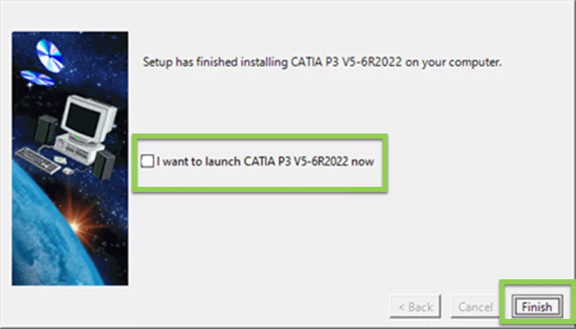 Finish Installing CATIA 