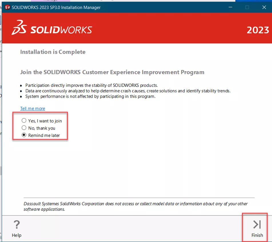 Finish Installing SOLIDWORKS PDM Professional 