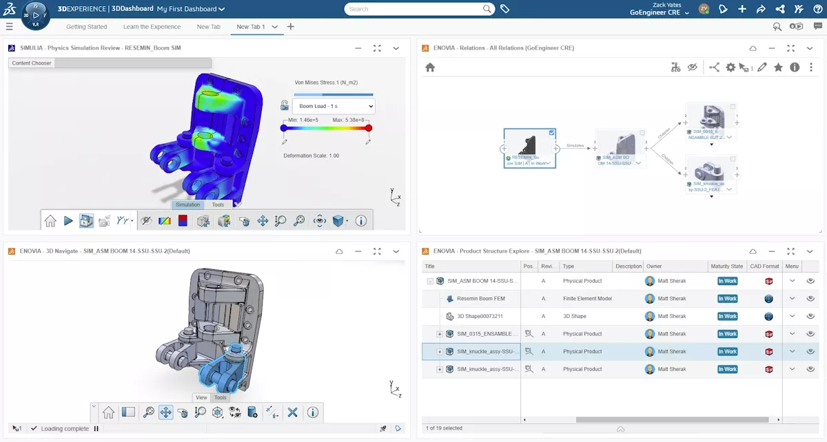 First-Party 3DEXPERIENCE Simulation Fully PDM Integrated