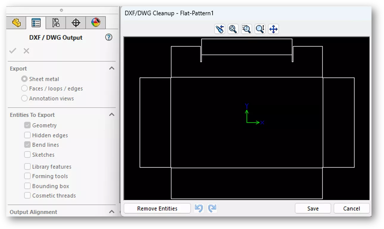 Fix Missing SOLIDWORKS Bend Lines in Flat Pattern DXF