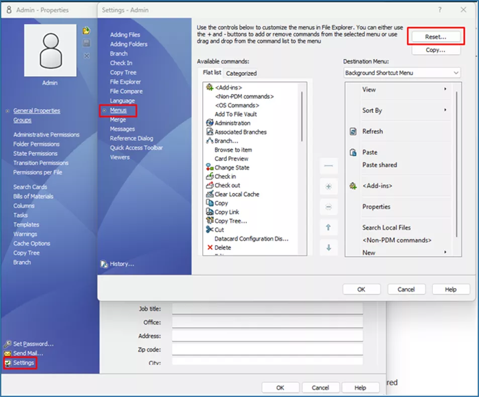 Fix SOLIDWORKS PDM Crashes by Resetting Menus