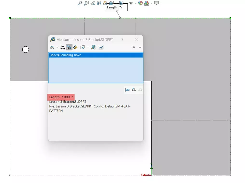 Flattened SOLIDWORKS Sheet Metal Part