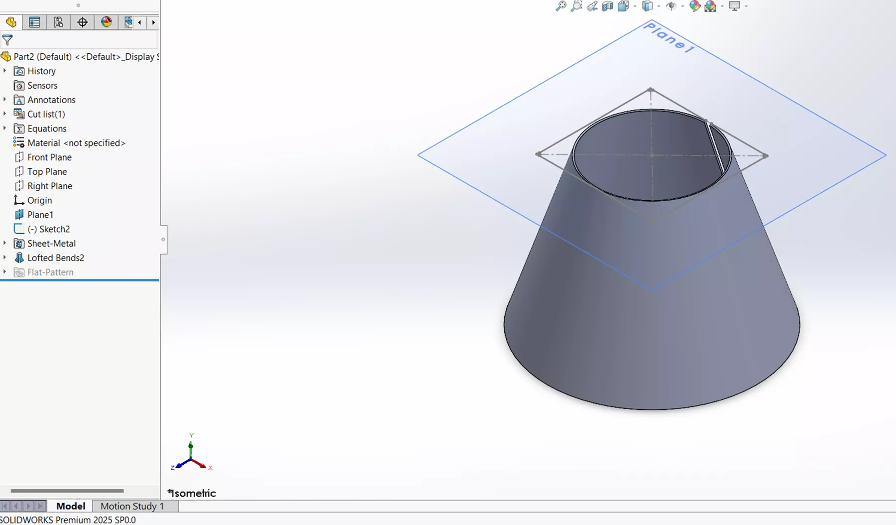 Formed Lofted Bend in SOLIDWORKS Sheet Metal 