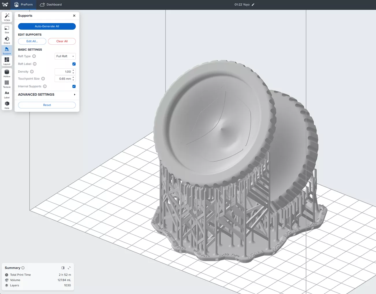 Formlabs PreForm Manual Orientation