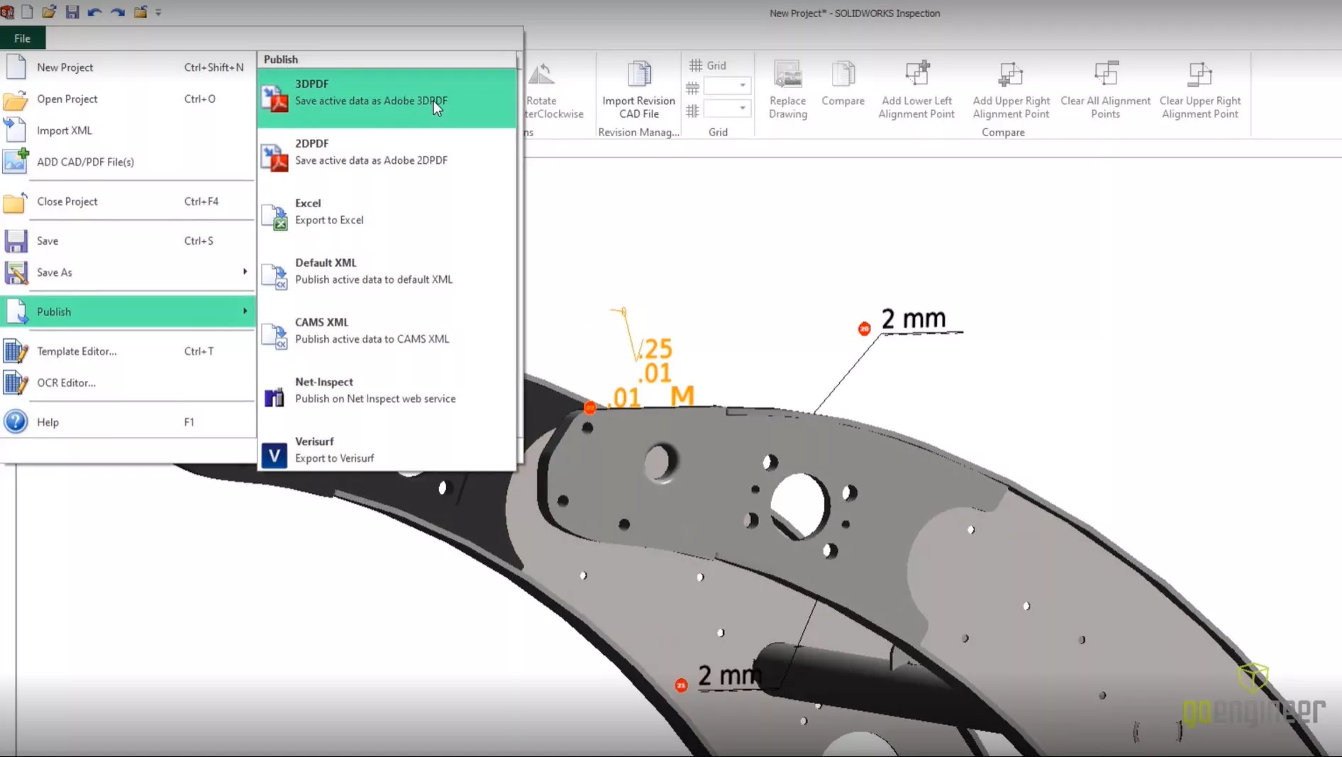 Full Inspection Report Options in SOLIDWORKS Inspection 2022