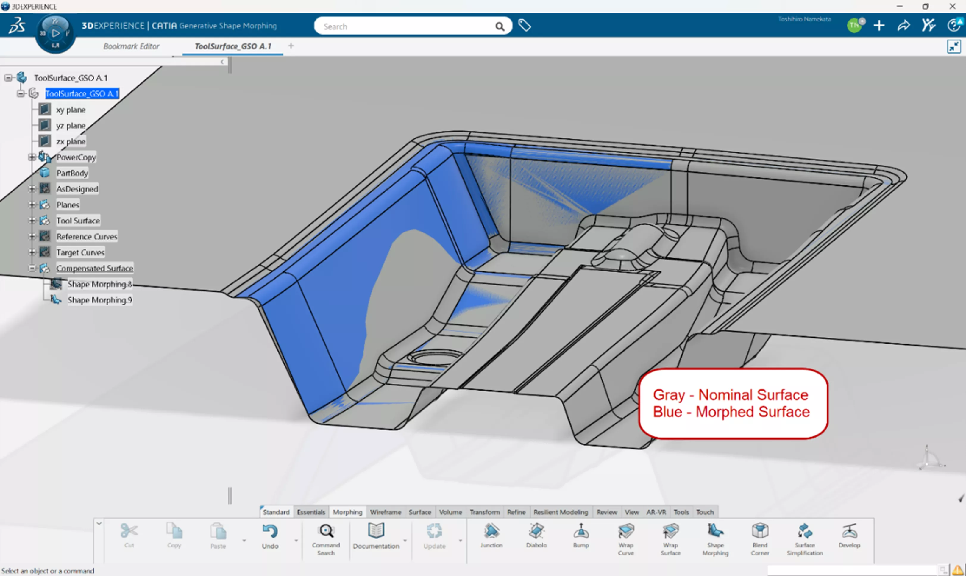 Generative Shape Morphing in 3DEXPERIENCE CATIA 