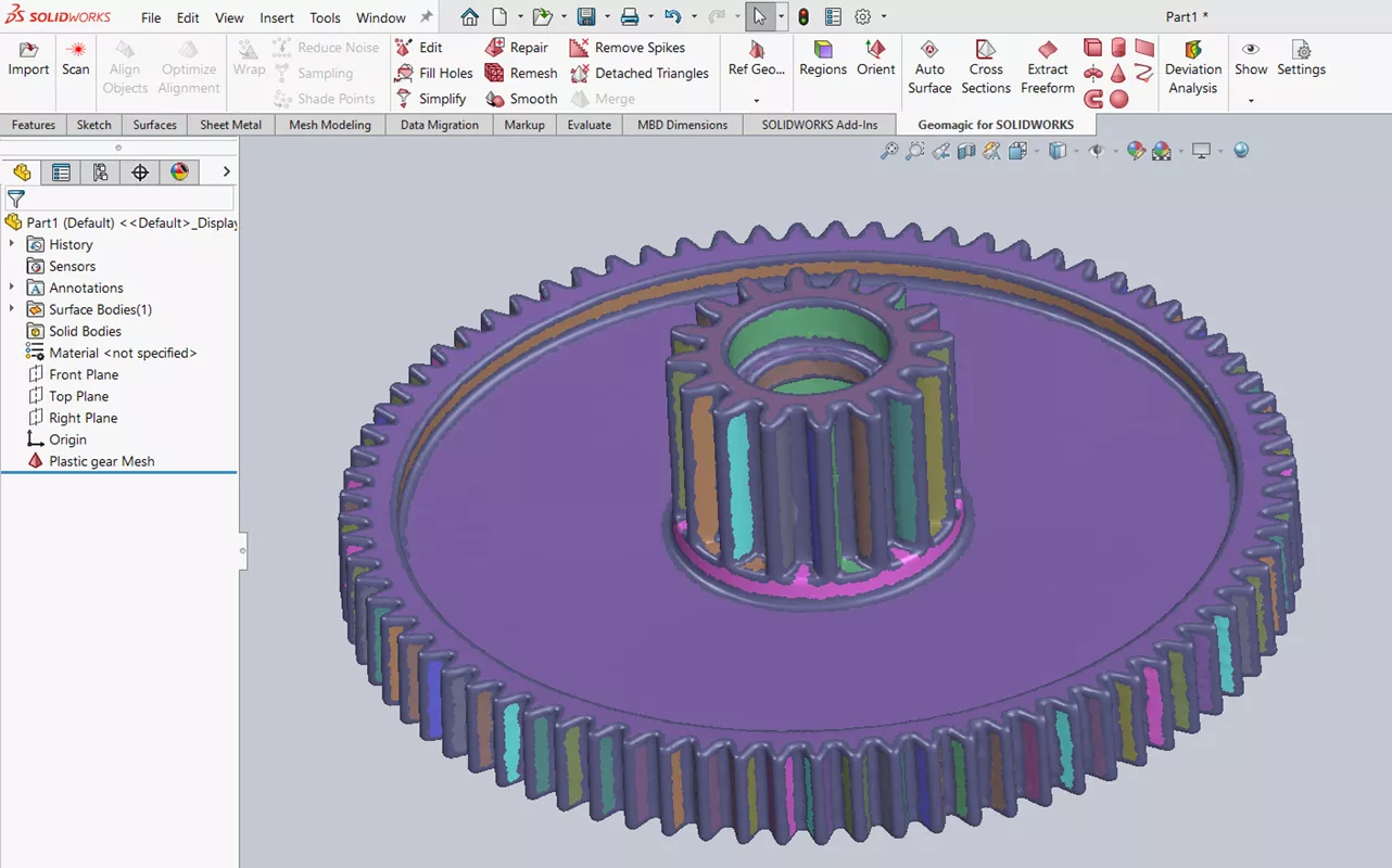 Geomagic for SOLIDWORKS Reverse Engineering Software