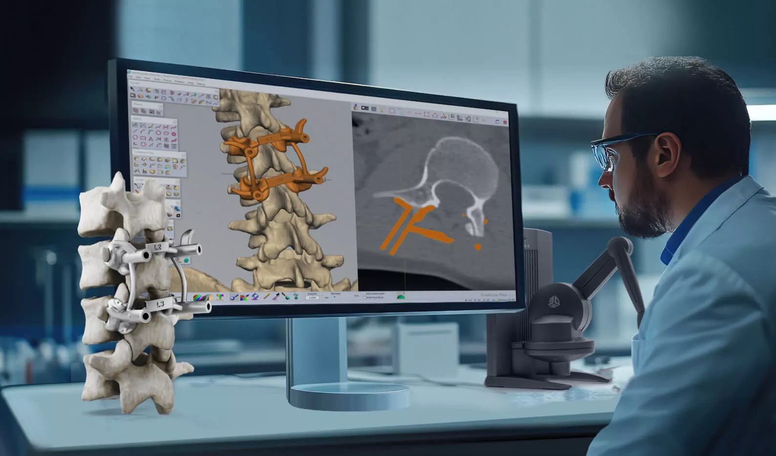 Patient-specific medical device designed in Geomagic Freeform