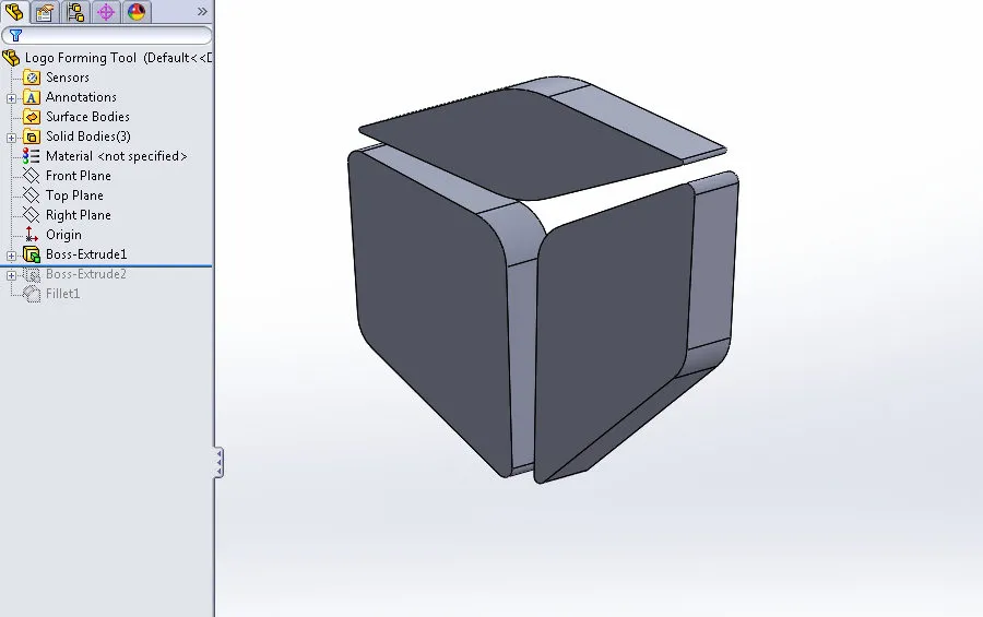 Creating a Geometry in SOLIDWORKS