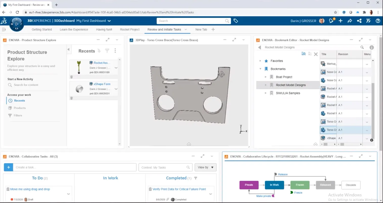 Getting Started with 3DEXPERIENCE Setup, Dashboards, and Connectors