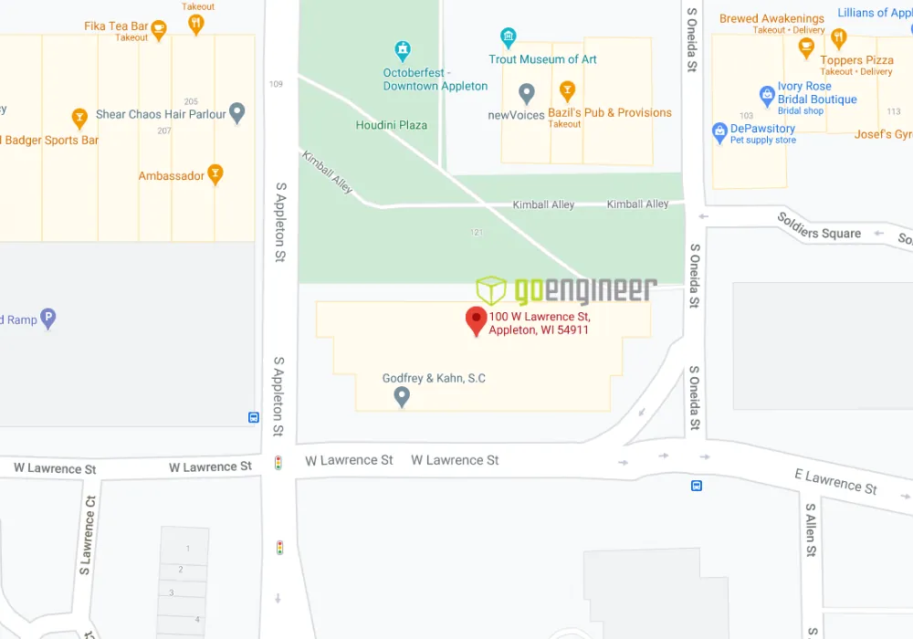 GoEngineer Appleton, Wisconsin Location Map Address