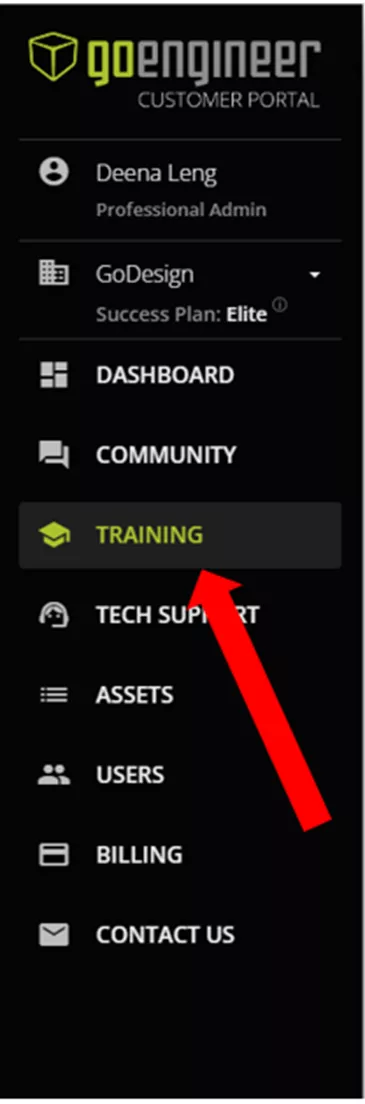How to Assign and Access Training in the GoEngineer Customer Portal 