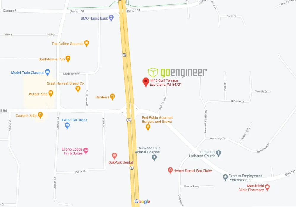 GoEngineer Eau Claire, Wisconsin Location Map Address