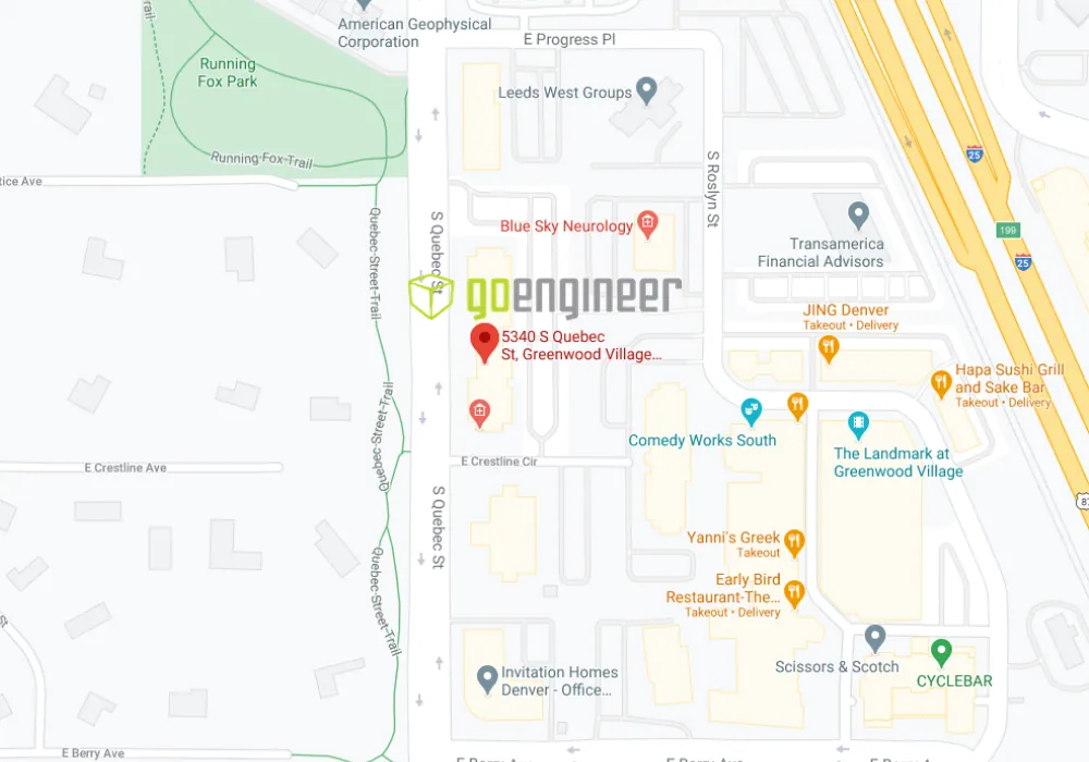 GoEngineer Greenwood Village, CO Location Map Address