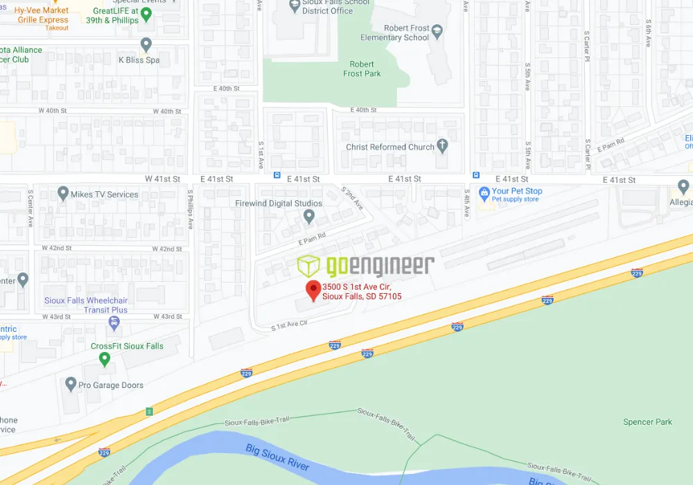 GoEngineer Sioux Falls, South Dakota Location Map Address