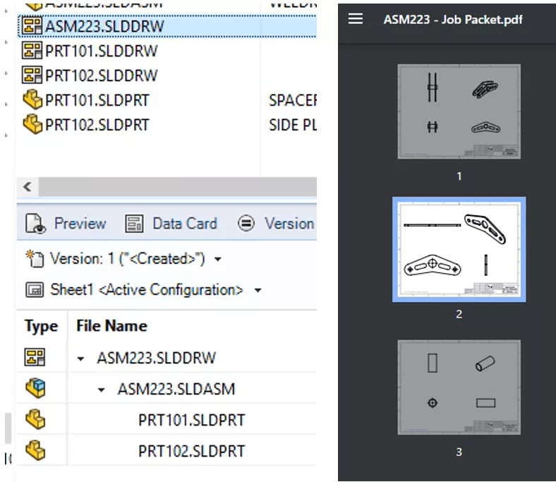 GoExpress SOLIDWORKS Drawing Packet Creation