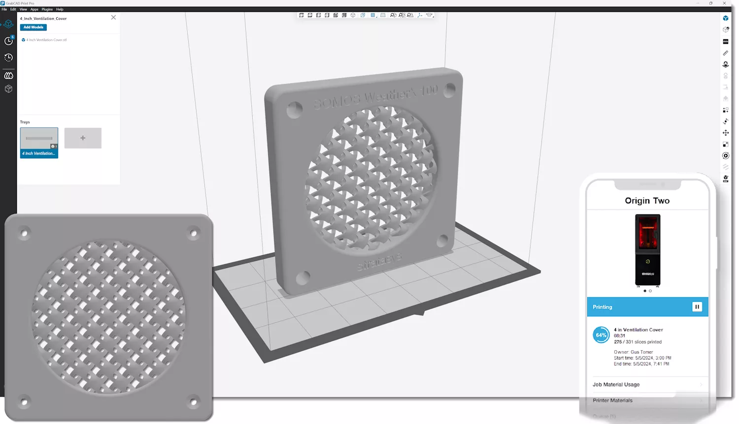 GrabCAD Print Powers Strataysys Origin 3D Printers. Learn More with GoEngineer.