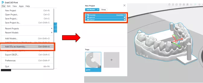 Add STLs as Assembly Option in GrabCAD Print 3D Printing Software