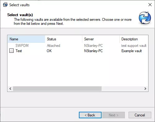 Greyed Out Vault View SOLIDWORKS PDM 