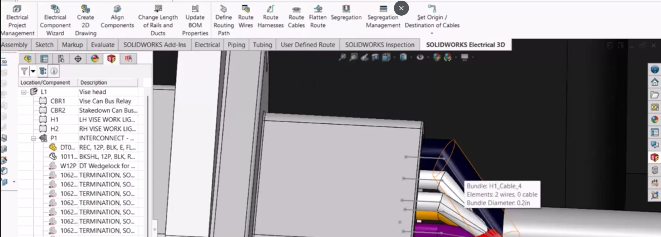 SOLIDWORKS Electrical 2026 Harness Bundle