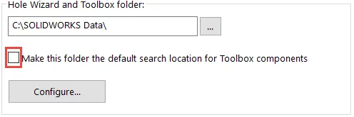 Solidworks Toolbox Default Search Location Option Goengineer Solidworks Toolbox Default Search Location Option Goengineer