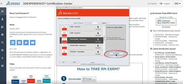 How to Buy SOLIDWORKS Certification Voucher Credits