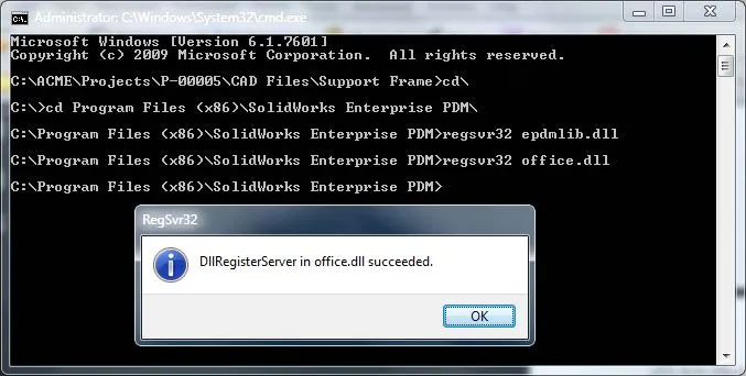 SOLIDWORKS PDM Administrator Window 