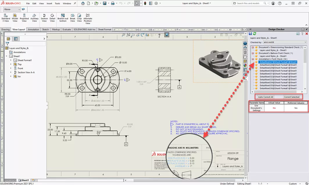 How to Use the SOLIDWORKS Design Checker Tool 