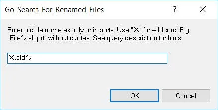 how to use the go_search_for-renamed_Files-query
