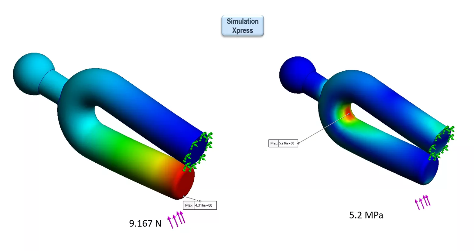 Impact Using SOLIDWORKS SimulationXpress